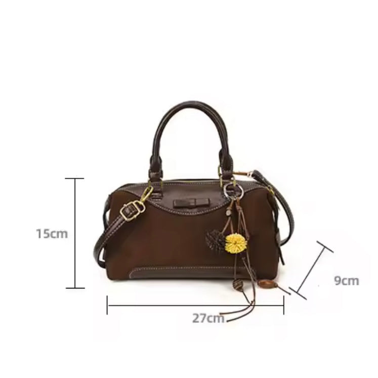 Nina Brown x Suede Town Bag