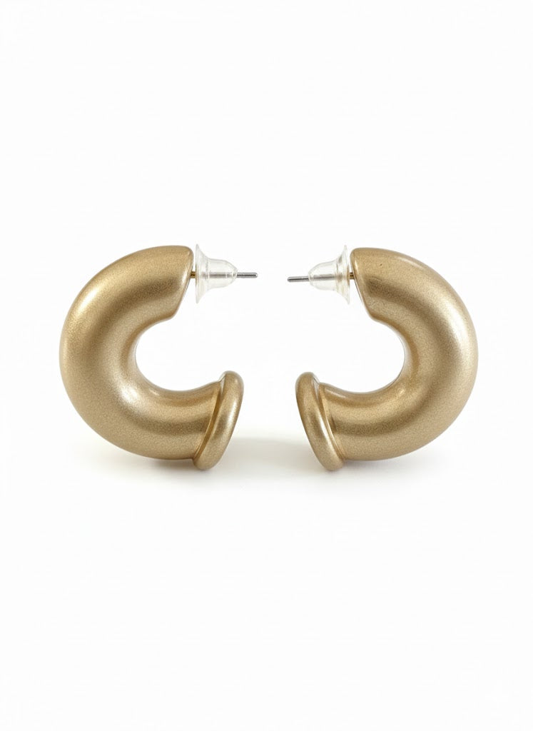 Pipe Down Post Earrings