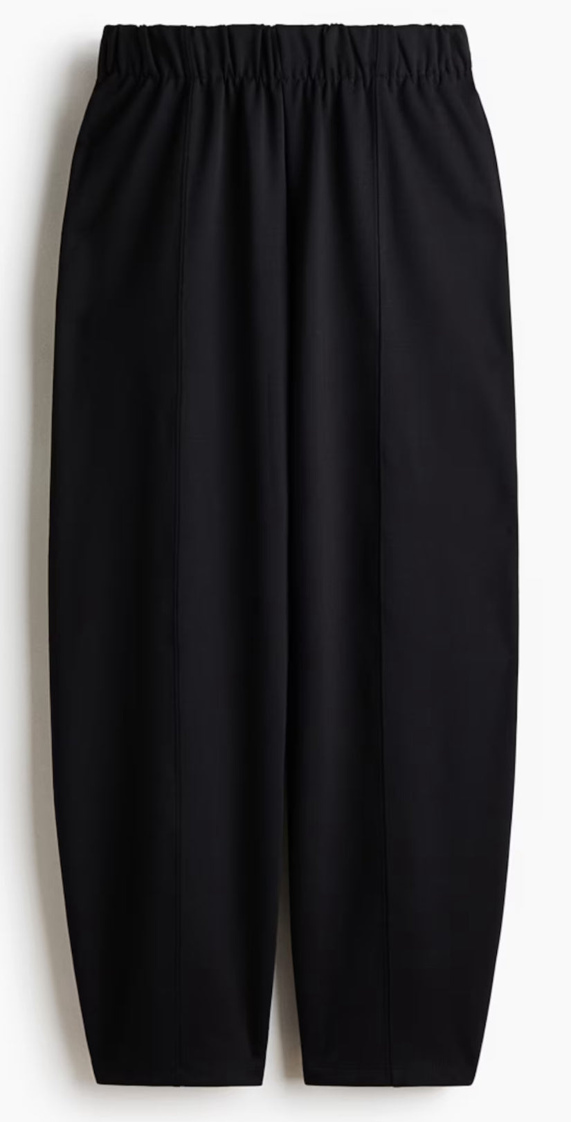 Black Barrel Leg Pants