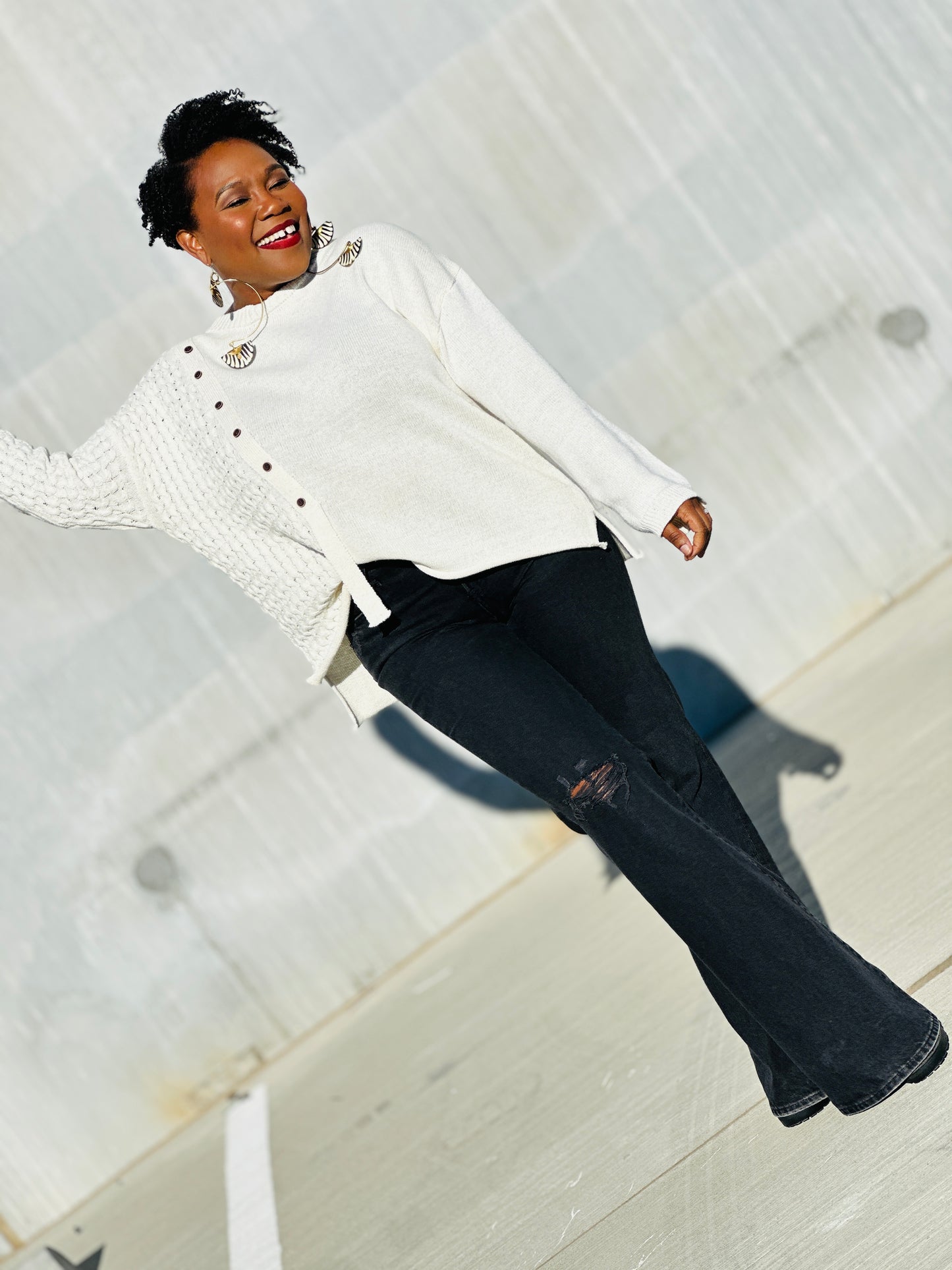 Buttoned Bliss Sweater