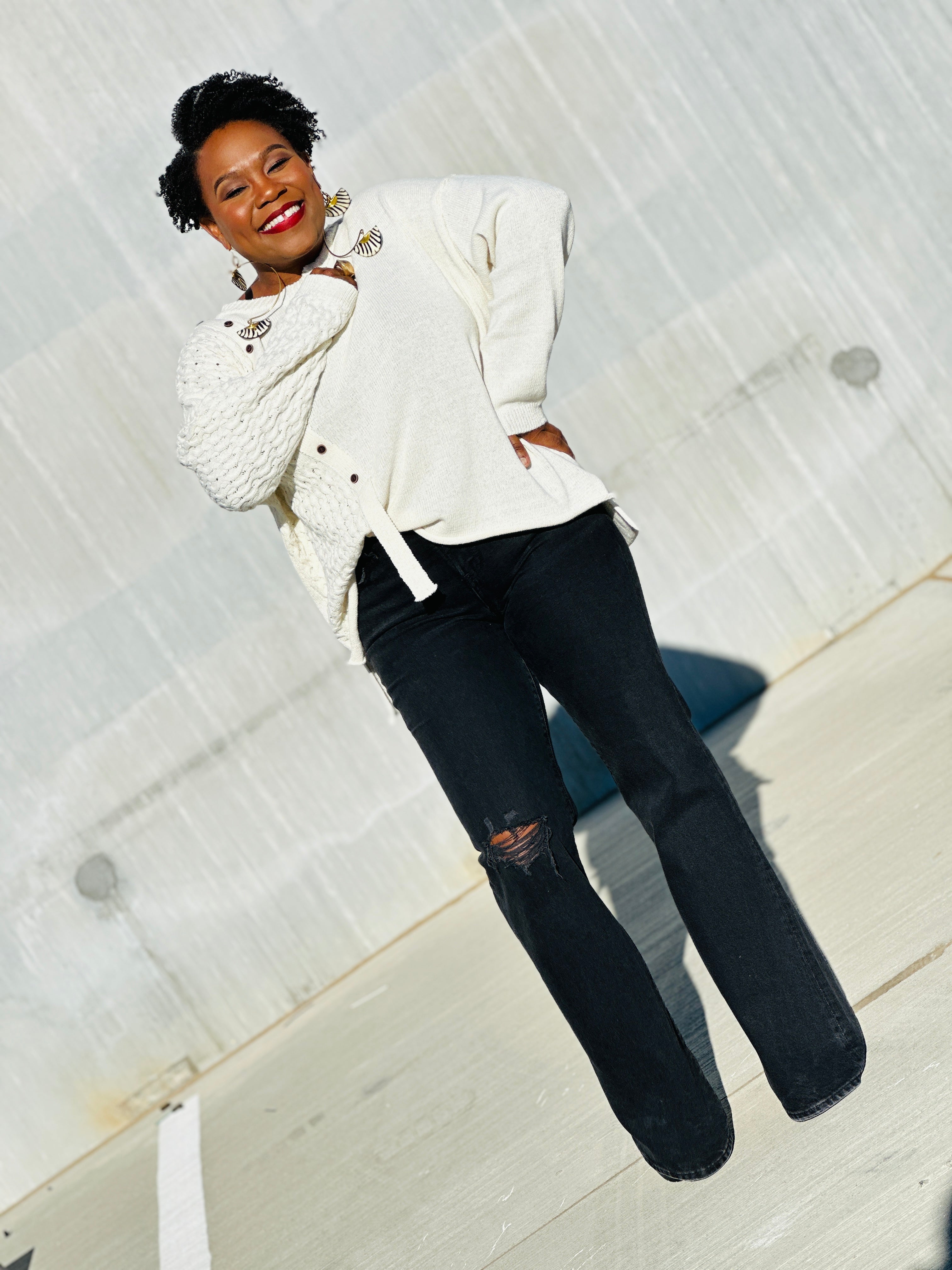 Buttoned Bliss Sweater