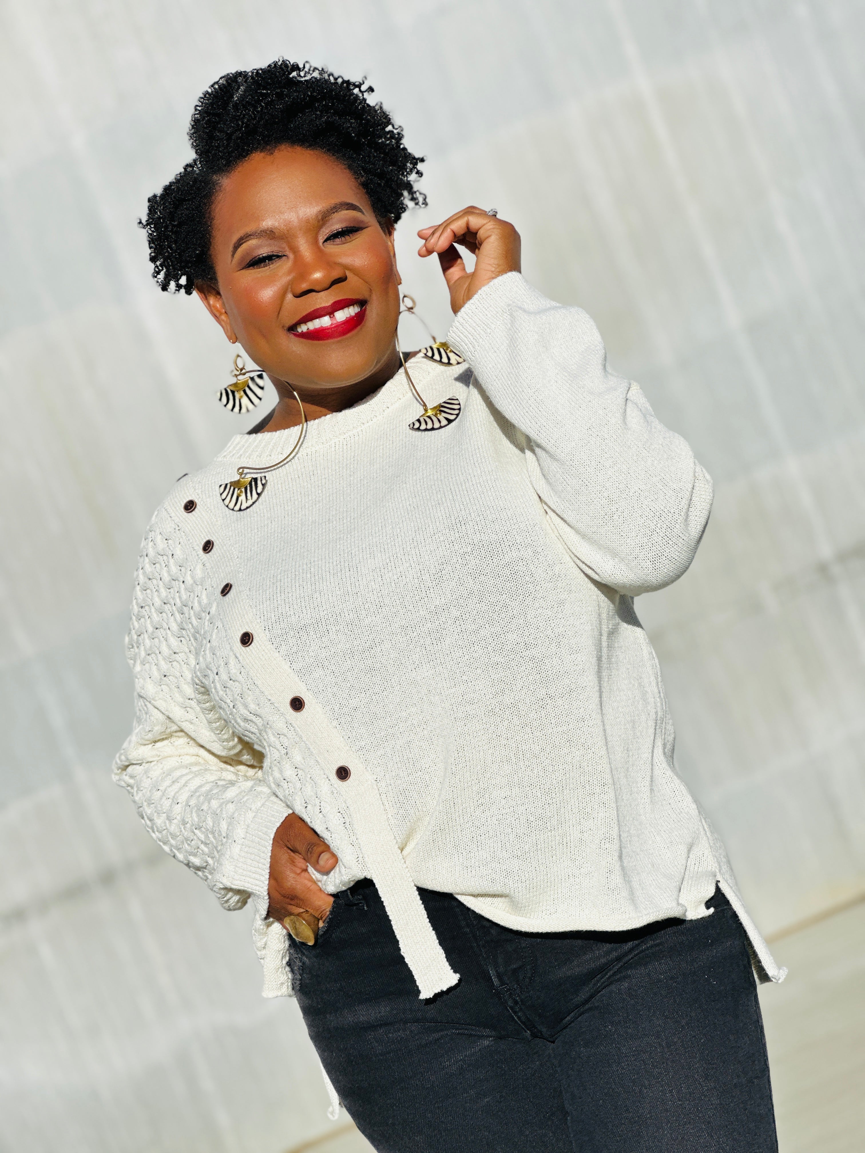 Buttoned Bliss Sweater