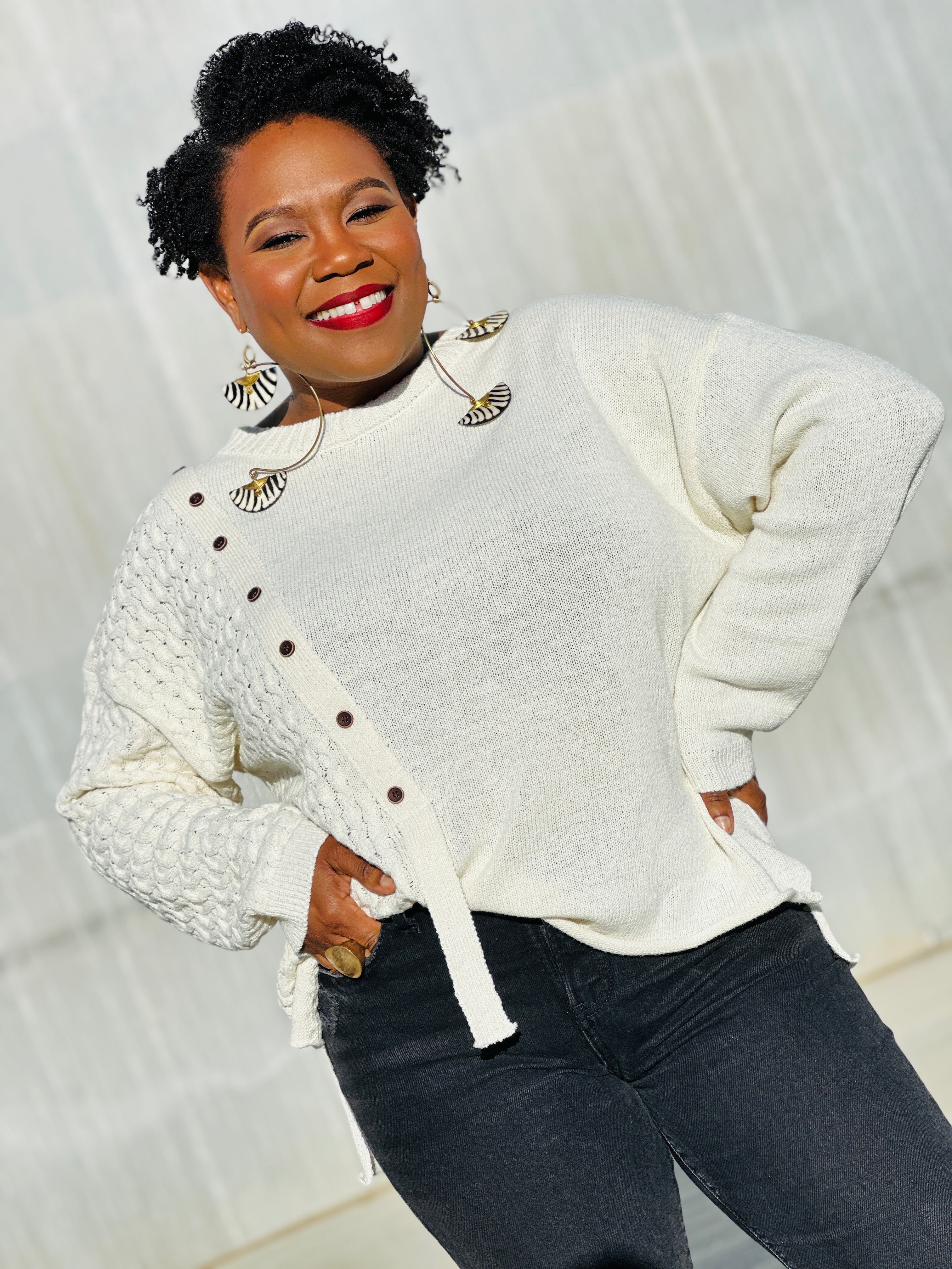 Buttoned Bliss Sweater