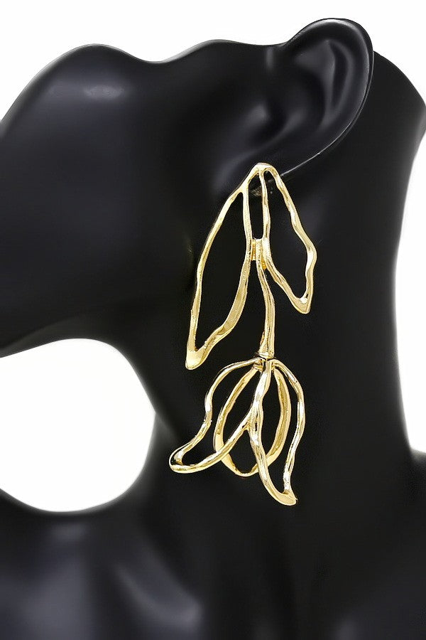 Turnt Tulip Oversized Earrings