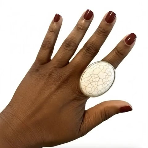 Oval-ly Crack'd Ring